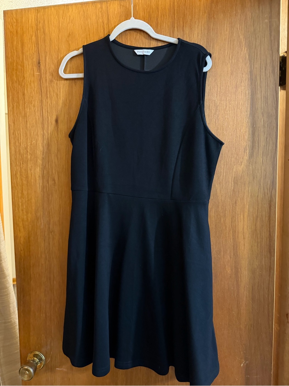 Amazon Black Sleeveless Fit & Flare Mini Dress